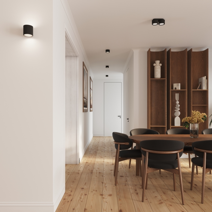 Brilagi - LED taškinis šviestuvas SFERA 1xGX53/30W/230V skersmuo 10 cm juodas