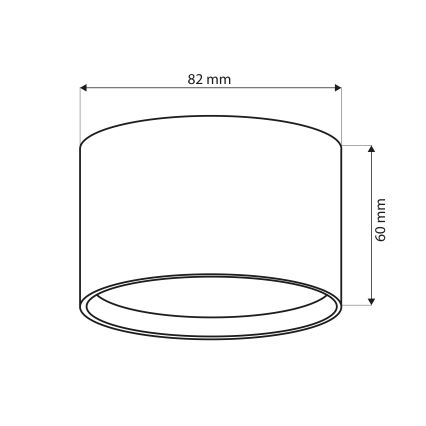 BRILAGI - LED taškinis šviestuvas SMOOTH 1xGX53/15W/230V 60x82 mm baltas