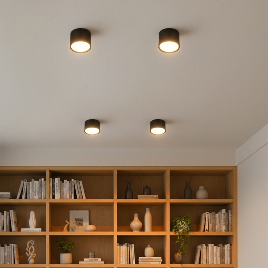 Brilagi - LED Taškinis šviestuvas SMOOTH 1xGX53/15W/230V juodas