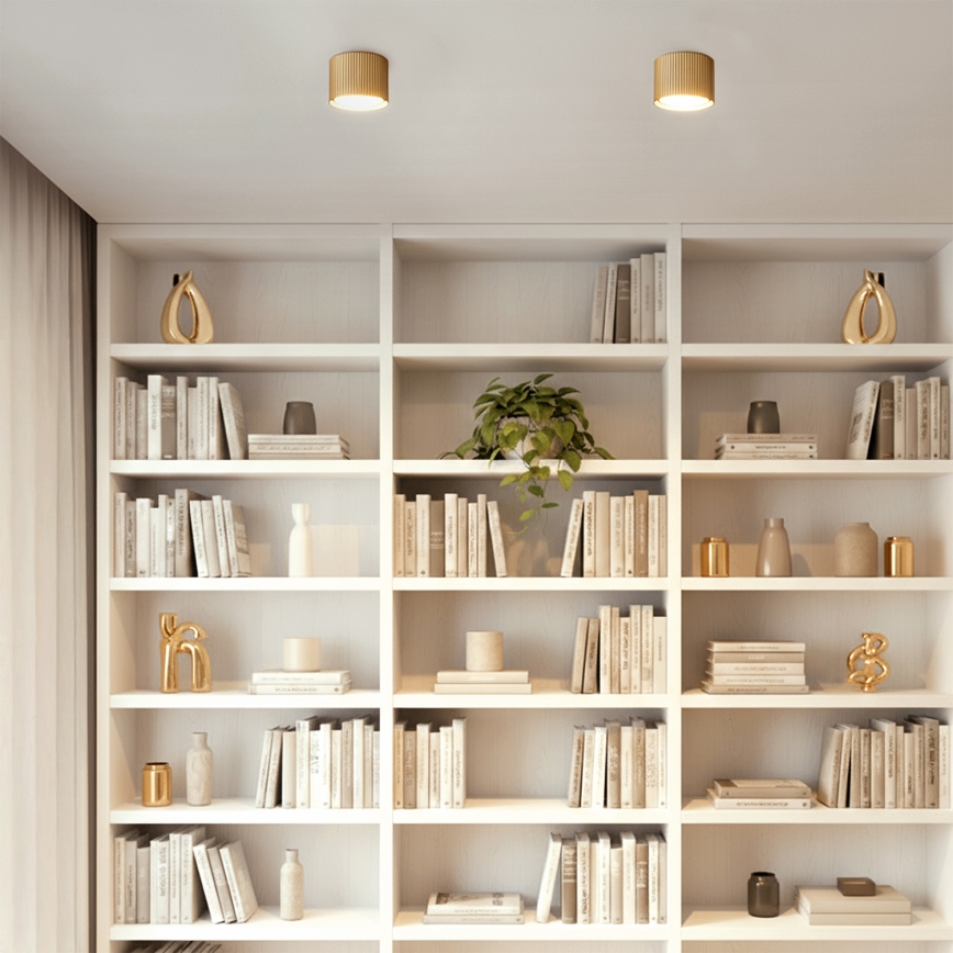 Brilagi - LED taškinis šviestuvas STRIPY 1xGX53/15W/230V, auksinis