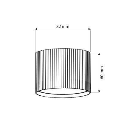 Brilagi - LED taškinis šviestuvas STRIPY 1xGX53/15W/230V, auksinis