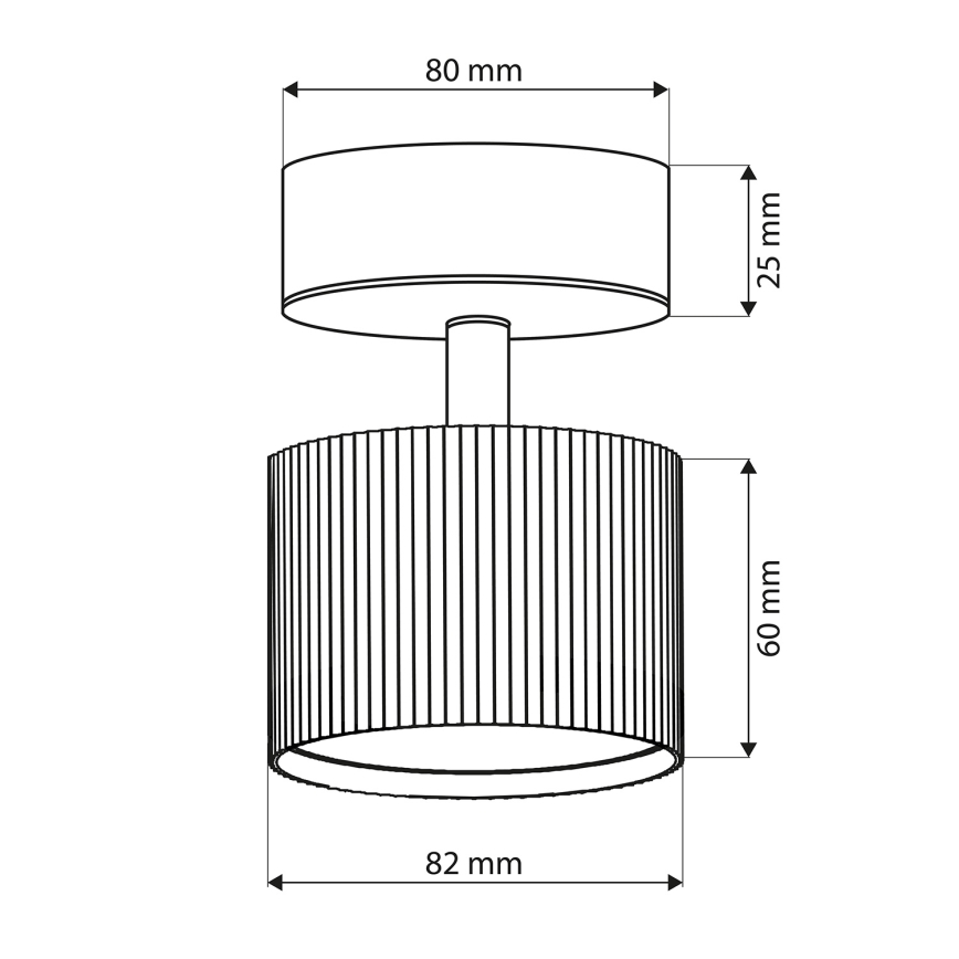 Brilagi - LED Taškinis šviestuvas STRIPY 1xGX53/15W/230V baltas