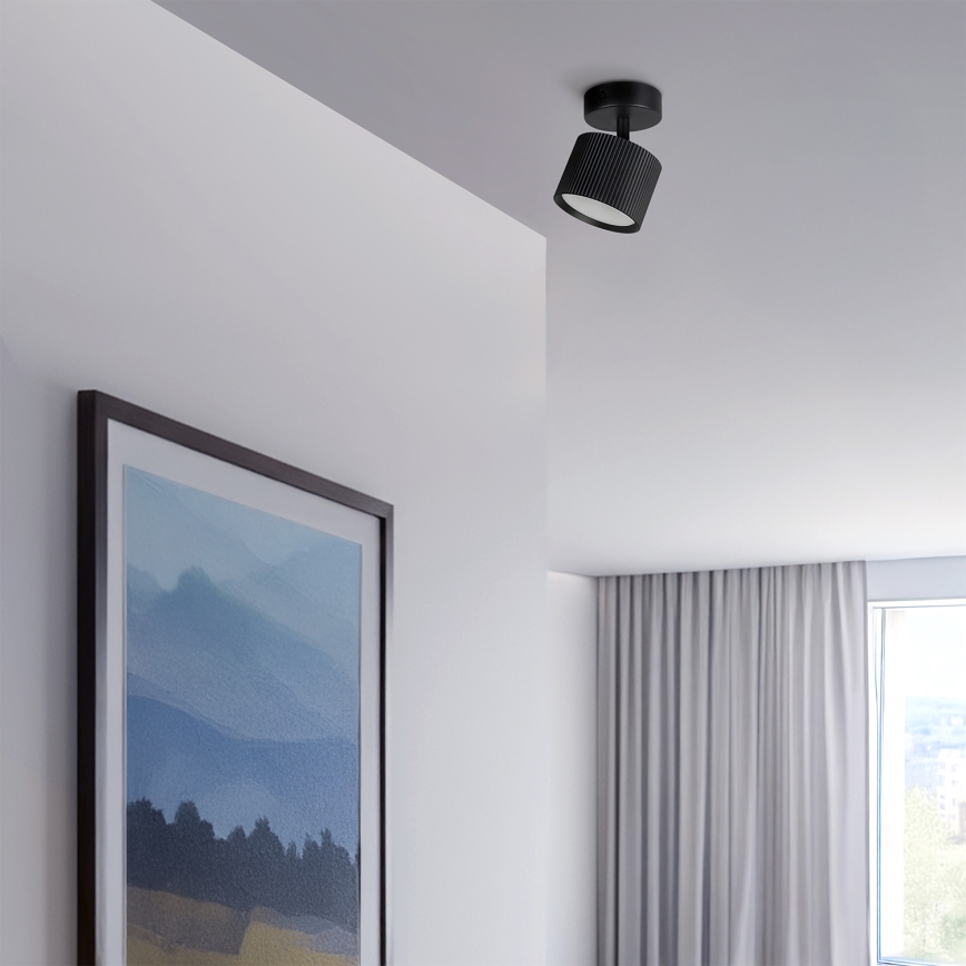 Brilagi - LED Taškinis šviestuvas STRIPY 1xGX53/15W/230V juodas