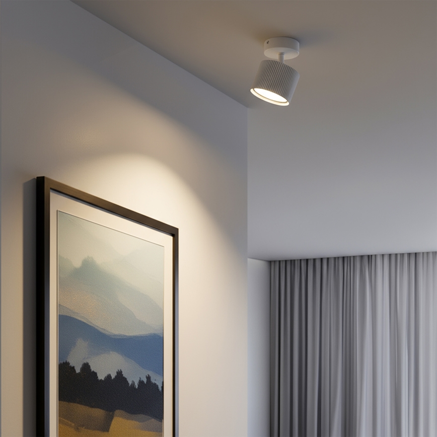 BRILAGI - LED Taškinis šviestuvas STRIPY 1xGX53/15W/230V pr. 82 mm baltas
