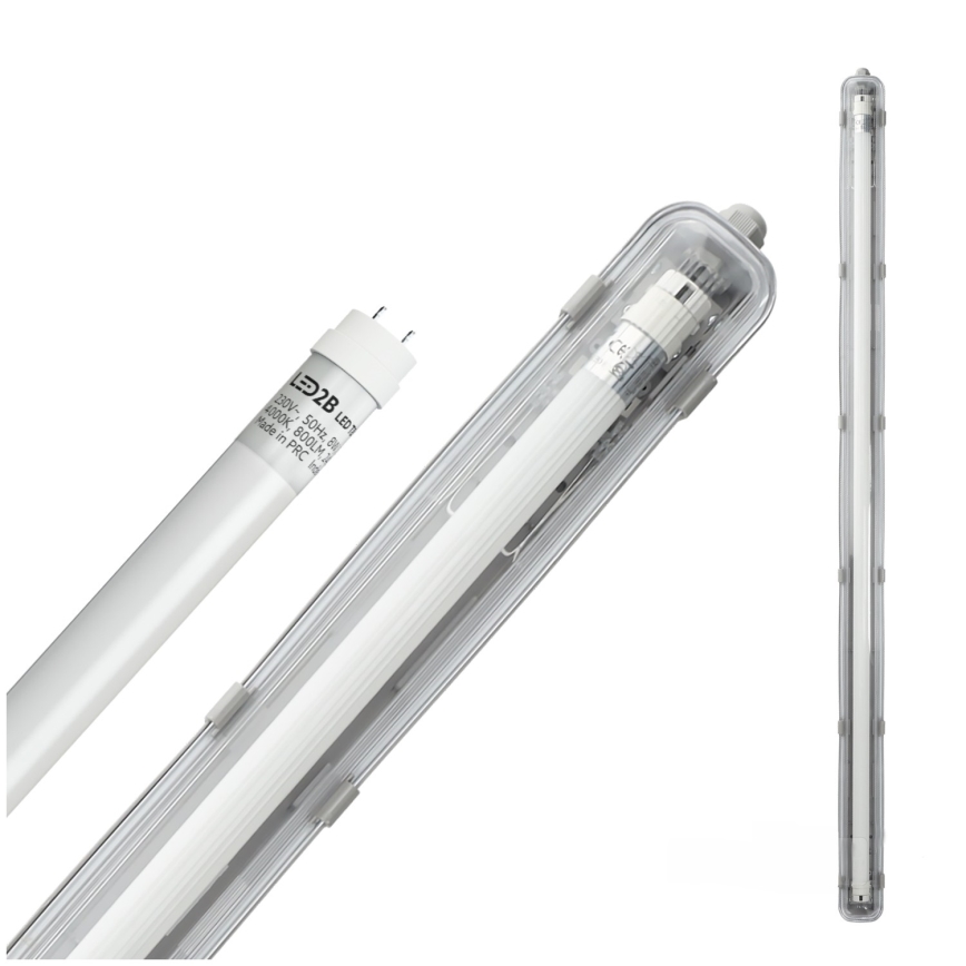 BRILAGI - LED techninis, dulkėms atsparus fluorescencinio tipo šviestuvas OPTIMA T8 1xG13/18W/230V 4000K IP65 128 cm