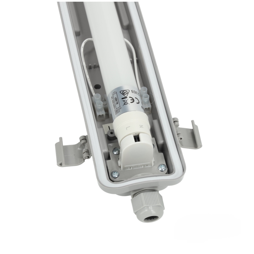 BRILAGI - LED techninis, dulkėms atsparus fluorescencinio tipo šviestuvas OPTIMA T8 1xG13/18W/230V 4000K IP65 128 cm