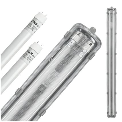 BRILAGI - LED techninis dulkėms atsparus fluorescencinis šviestuvas OPTIMA T8 2xG13/18W/230V 4000K IP65 128 cm - paletė 110 vnt