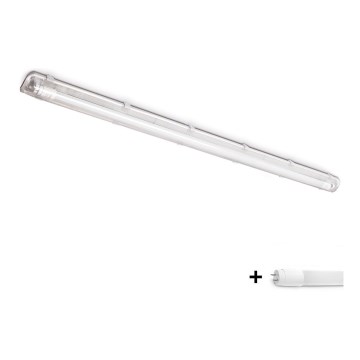 BRILAGI - LED techninis, dulkėms atsparus fluorescencinio tipo šviestuvas OPTIMA T8 1xG13/18W/230V 4000K IP65 128 cm