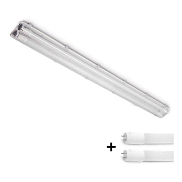 BRILAGI - LED techninis, dulkėms atsparus fluorescencinis šviestuvas OPTIMA T8 2xG13/18W/230V 6500K IP65 128 cm