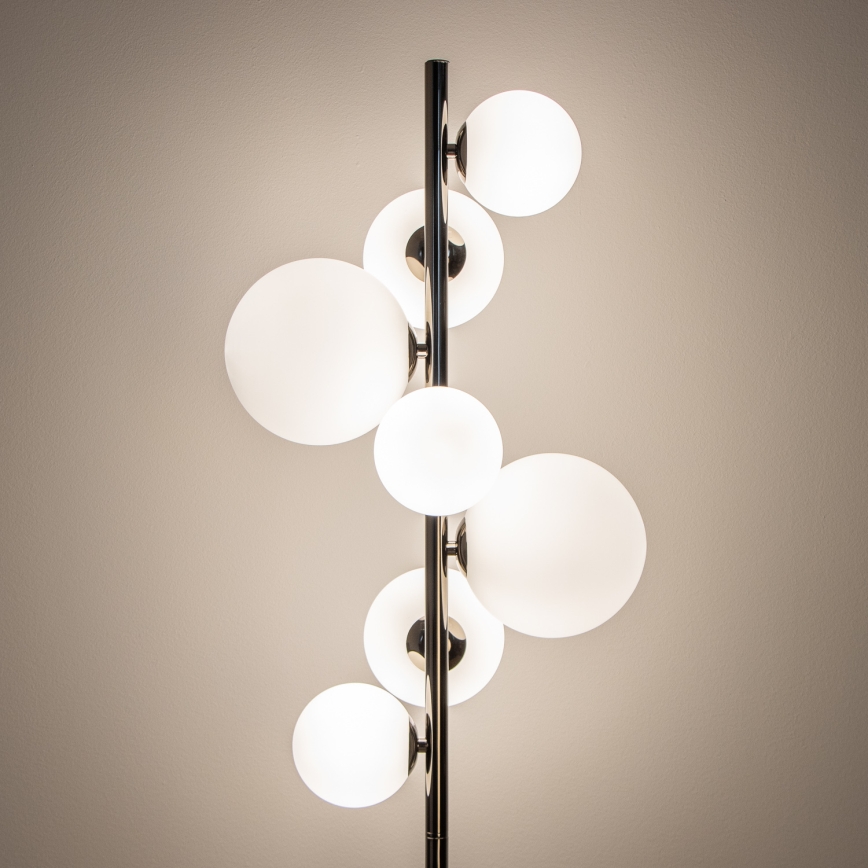 BRILAGI - LED toršeras MILLA 7xG9/3W/230V juodas chromas/balta