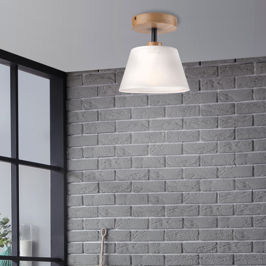 Brilagi - LED  Tvirtinamas sietynas ANTHONY 1xE14/60W/230V ąžuolas/balta