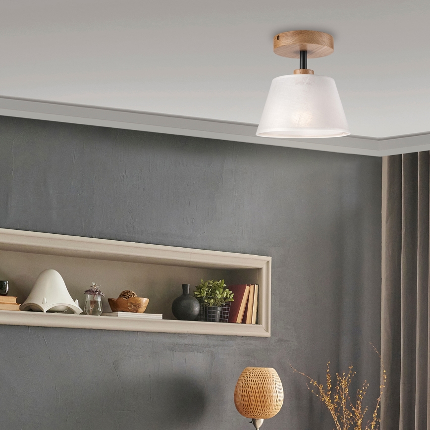 Brilagi - LED  Tvirtinamas sietynas ANTHONY 1xE14/60W/230V ąžuolas/balta