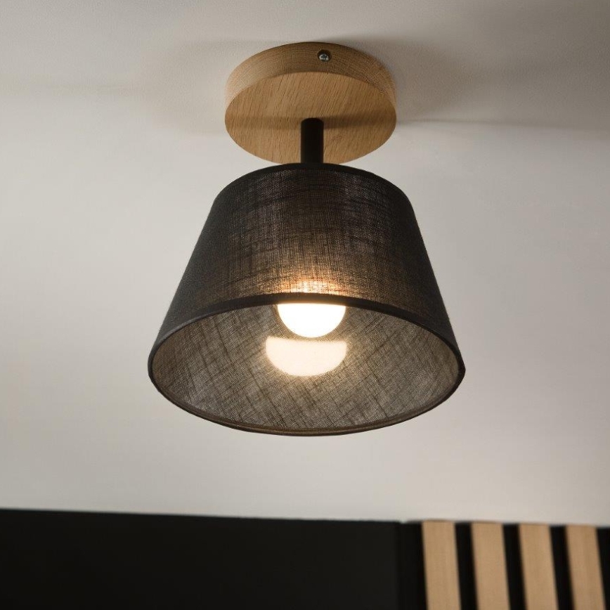 Brilagi - LED  Tvirtinamas sietynas ANTHONY 1xE14/60W/230V ąžuolas/juoda