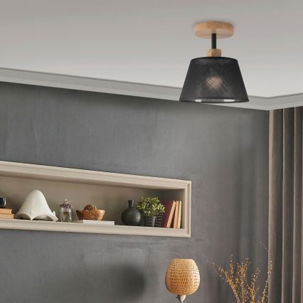 Brilagi - LED  Tvirtinamas sietynas ANTHONY 1xE14/60W/230V ąžuolas/juoda