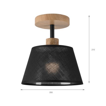 Brilagi - LED  Tvirtinamas sietynas ANTHONY 1xE14/60W/230V ąžuolas/juoda