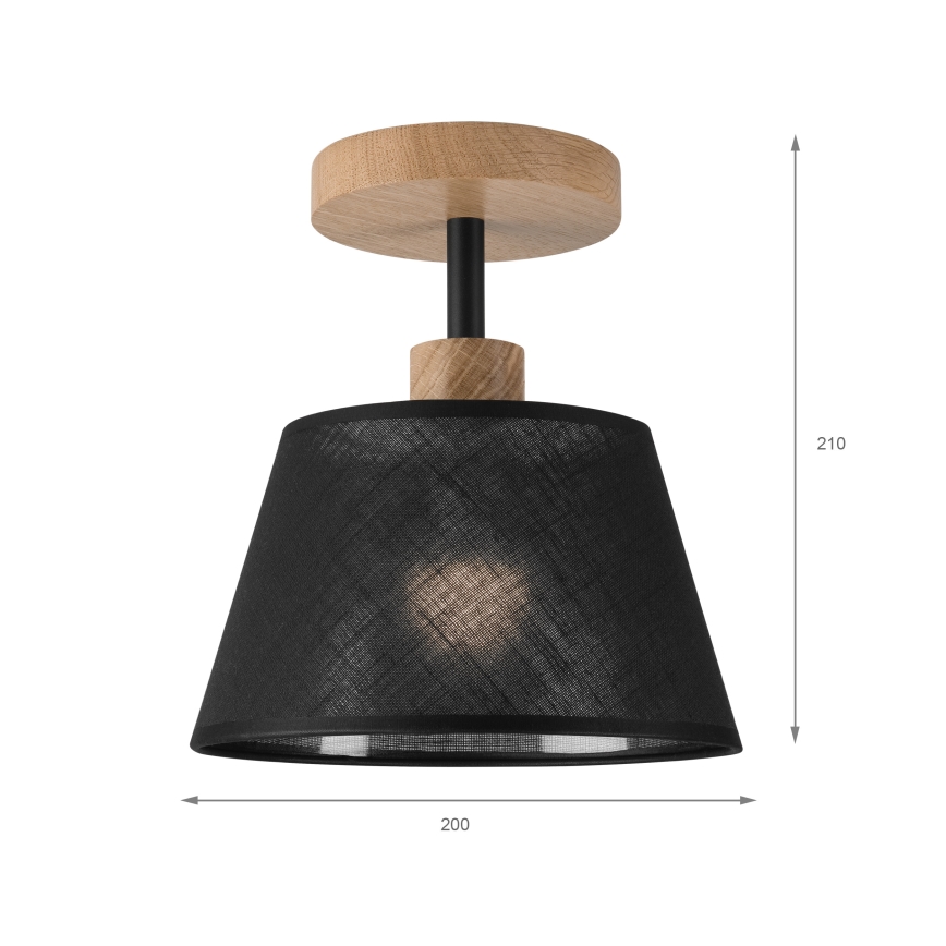 Brilagi - LED  Tvirtinamas sietynas ANTHONY 1xE14/60W/230V ąžuolas/juoda
