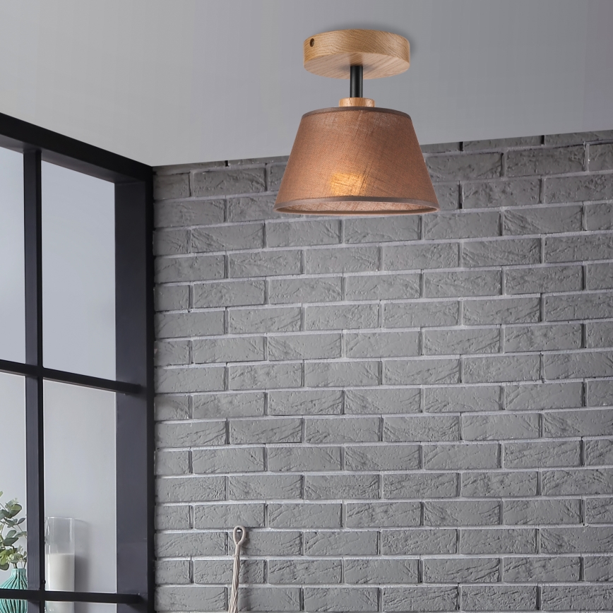 Brilagi - LED  Tvirtinamas sietynas ANTHONY 1xE14/60W/230V ąžuolas/ruda