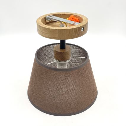 Brilagi - LED  Tvirtinamas sietynas ANTHONY 1xE14/60W/230V ąžuolas/ruda