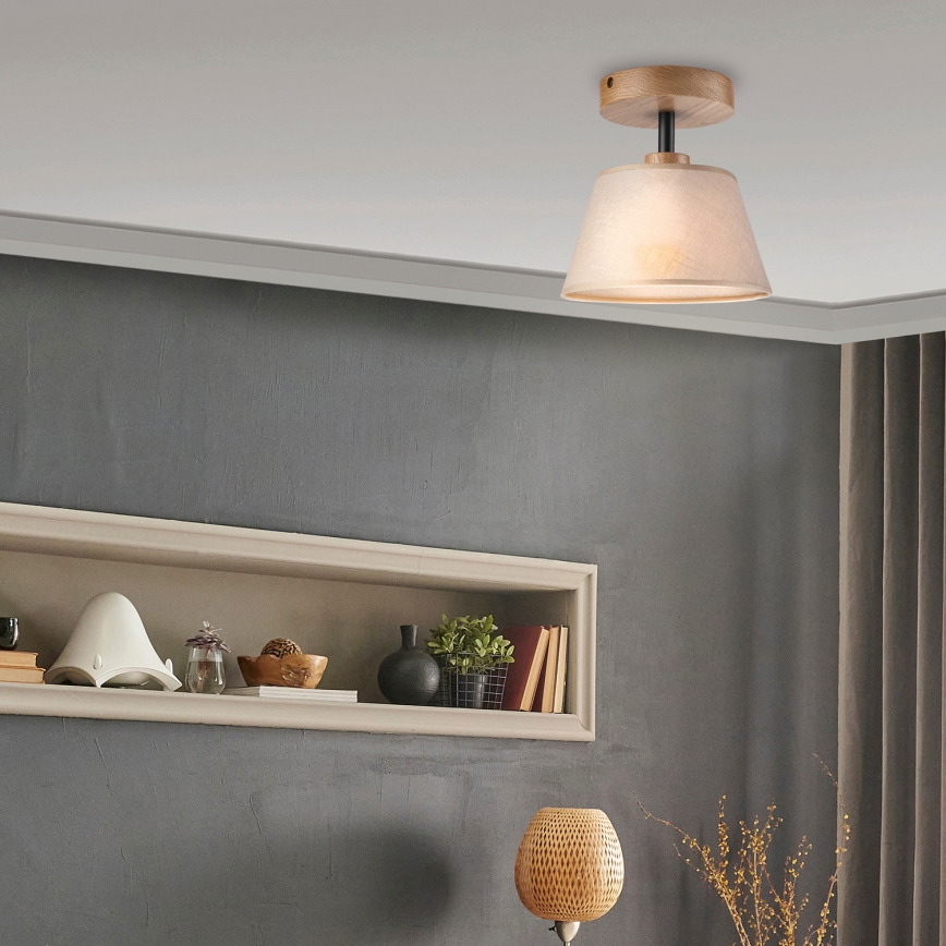 Brilagi - LED  Tvirtinamas sietynas ANTHONY 1xE14/60W/230V ąžuolas/smėlio spalva