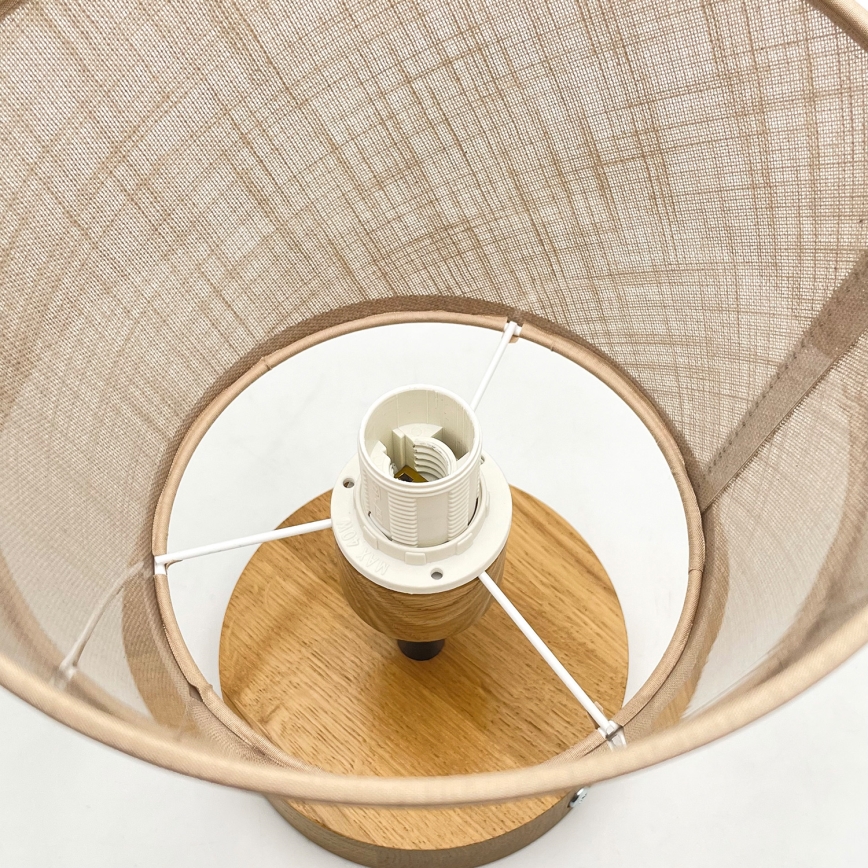 Brilagi - LED  Tvirtinamas sietynas ANTHONY 1xE14/60W/230V ąžuolas/smėlio spalva