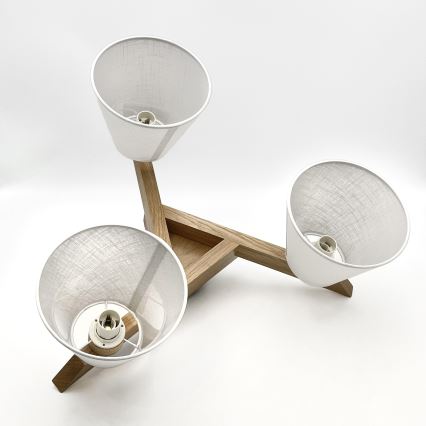 Brilagi - LED  Tvirtinamas sietynas ANTHONY 3xE14/40W/230V ąžuolas/balta