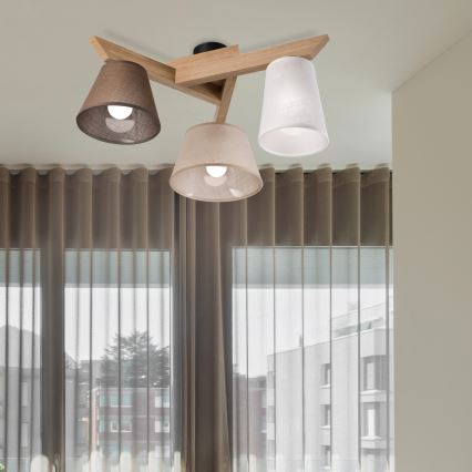 Brilagi - LED  Tvirtinamas sietynas ANTHONY 3xE14/40W/230V ąžuolas