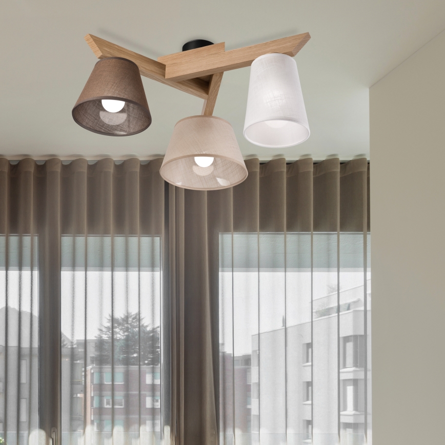 Brilagi - LED  Tvirtinamas sietynas ANTHONY 3xE14/40W/230V ąžuolas