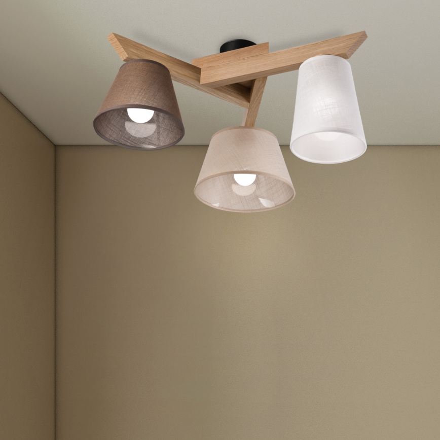 Brilagi - LED  Tvirtinamas sietynas ANTHONY 3xE14/40W/230V ąžuolas