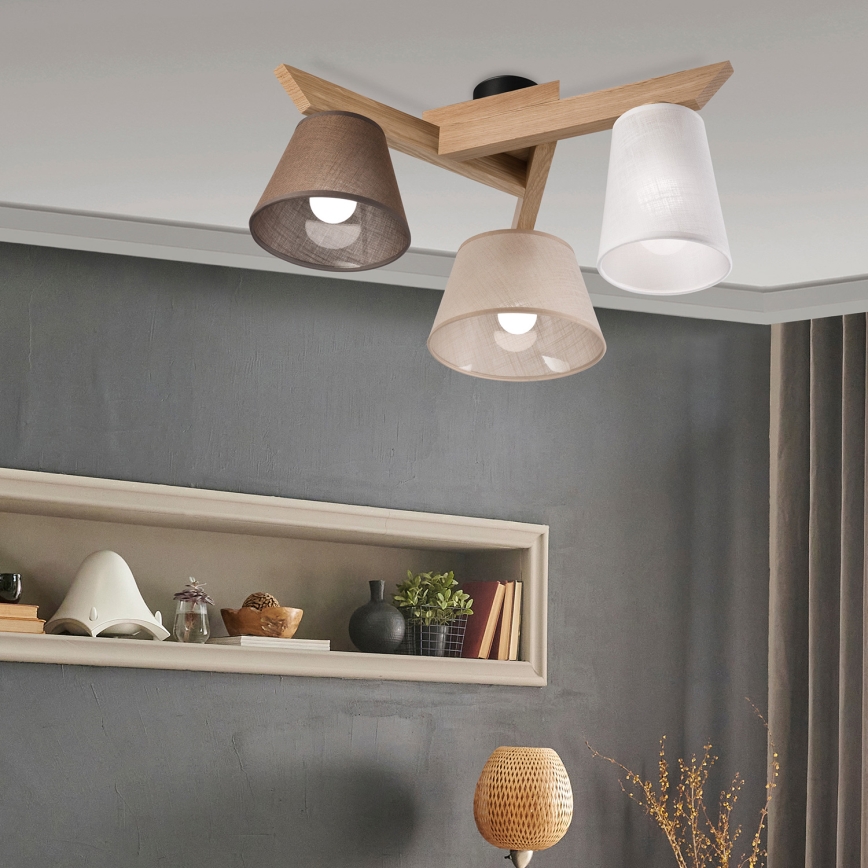 Brilagi - LED  Tvirtinamas sietynas ANTHONY 3xE14/40W/230V ąžuolas