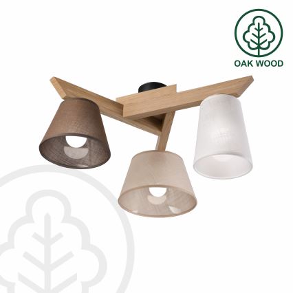 Brilagi - LED  Tvirtinamas sietynas ANTHONY 3xE14/40W/230V ąžuolas