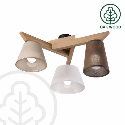 Brilagi - LED  Tvirtinamas sietynas ANTHONY 3xE14/40W/230V ąžuolas