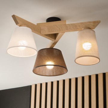 Brilagi - LED  Tvirtinamas sietynas ANTHONY 3xE14/40W/230V ąžuolas