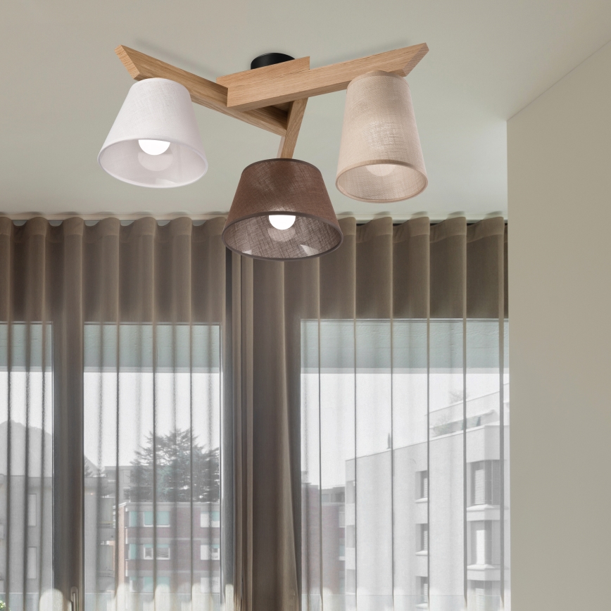 Brilagi - LED  Tvirtinamas sietynas ANTHONY 3xE14/40W/230V ąžuolas