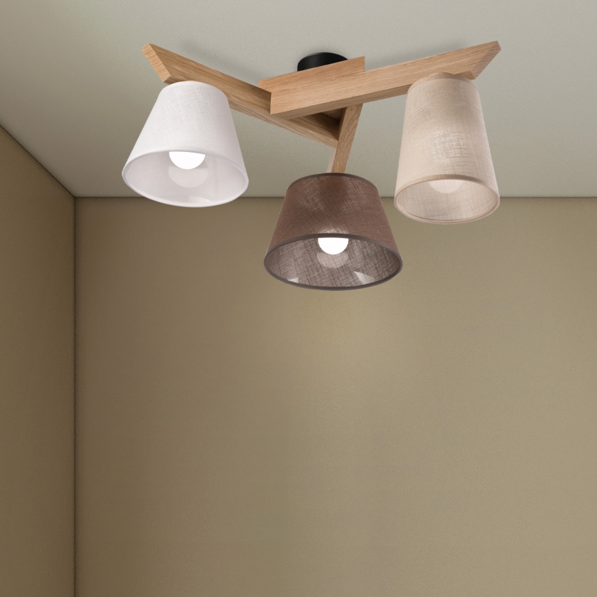 Brilagi - LED  Tvirtinamas sietynas ANTHONY 3xE14/40W/230V ąžuolas