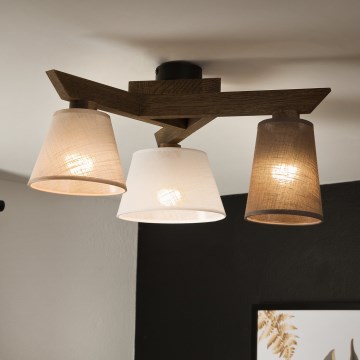 Brilagi - LED  Tvirtinamas sietynas ANTHONY 3xE14/40W/230V ąžuolas
