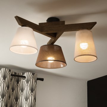 Brilagi - LED  Tvirtinamas sietynas ANTHONY 3xE14/40W/230V ąžuolas