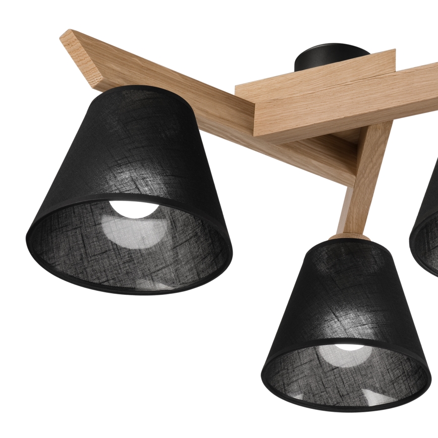 Brilagi - LED  Tvirtinamas sietynas ANTHONY 3xE14/40W/230V ąžuolas/juoda