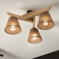 Brilagi - LED  Tvirtinamas sietynas ANTHONY 3xE14/40W/230V ąžuolas/ruda