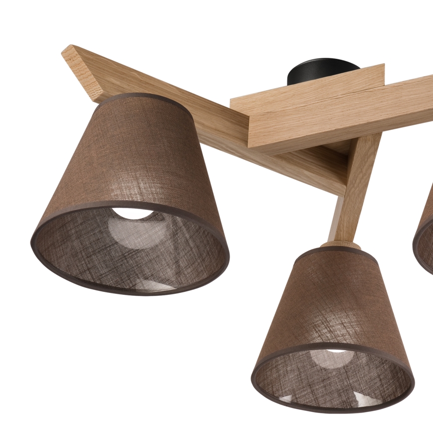 Brilagi - LED  Tvirtinamas sietynas ANTHONY 3xE14/40W/230V ąžuolas/ruda