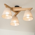 Brilagi - LED  Tvirtinamas sietynas ANTHONY 3xE14/40W/230V ąžuolas/smėlio spalva