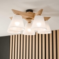 Brilagi - LED  Tvirtinamas sietynas ANTHONY 5xE14/40W/230V ąžuolas/balta