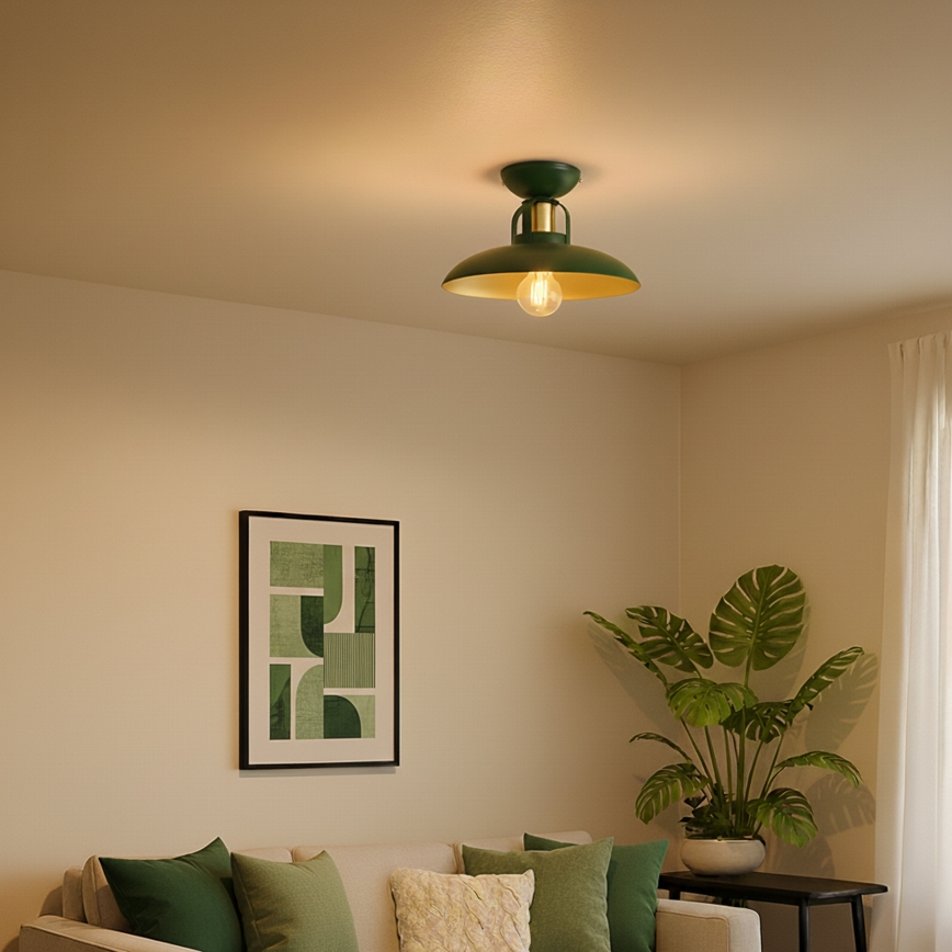 Brilagi - LED Tvirtinamas sietynas FLAMENGO 1xE27/60W/230V žalia