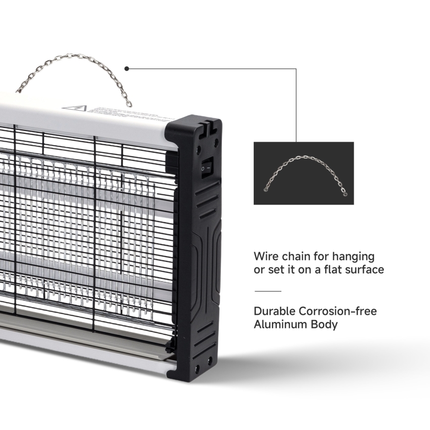 Brilagi - LED UV elektrinė vabzdžių gaudyklė 2xLED/7,5W/230V 90 m2