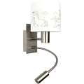 BRILAGI - LED vaikiška lanksčioji sieninė lempa BOBO 1xE27/25W/230V + LED/3W matinis chromas/balta/vienaragiai