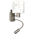 BRILAGI - LED vaikiška lanksti sieninė lempa BOBO 1xE27/25W/230V + LED/3W matinis chromas/balta/kiškučiai