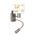 BRILAGI - LED vaikiška lanksti sieninė lempa BOBO 1xE27/25W/230V + LED/3W matinis chromas/balta/meškiukai