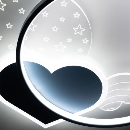 Brilagi - LED vaikiškas lubinis šviestuvas LOVE LED/48W/230V 3000/4500/6000K mėlynas