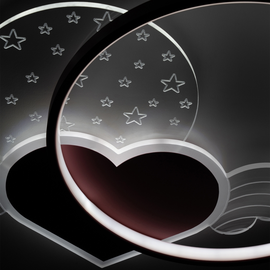 Brilagi - LED vaikiškas lubinis šviestuvas LOVE LED/48W/230V 3000/4500/6000K rožinė