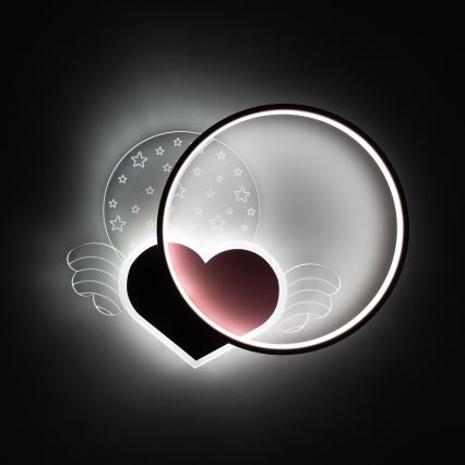 Brilagi - LED vaikiškas lubinis šviestuvas LOVE LED/48W/230V 3000/4500/6000K rožinė