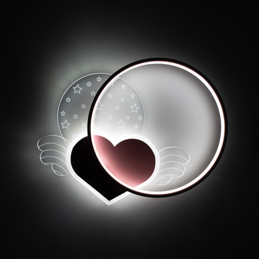 Brilagi - LED vaikiškas lubinis šviestuvas LOVE LED/48W/230V 3000/4500/6000K rožinė